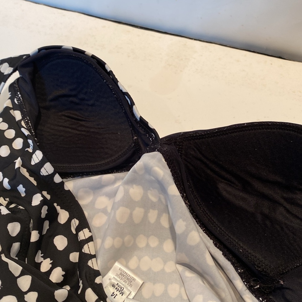 Croft & Barrow B/W Swim Tankini - Picture 3 of 6